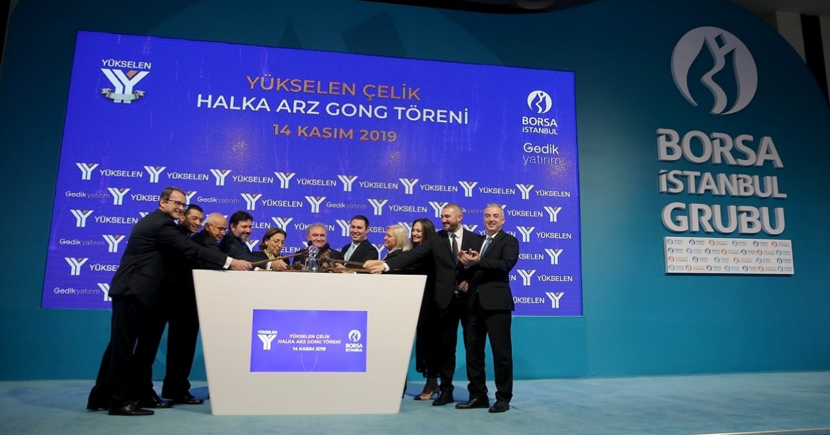 Halka Arzında Rekor Talep Gelen Yükselen Çelik, Gong Töreniyle Borsaya Girdi