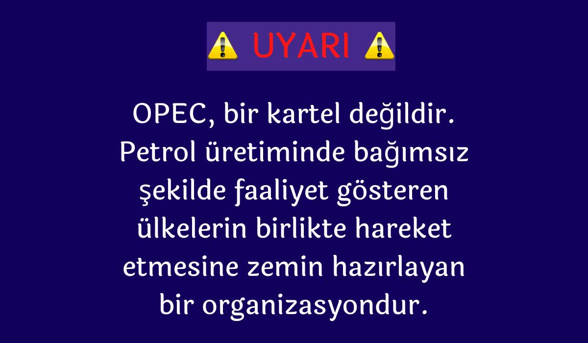 OPEC Organizasyondur