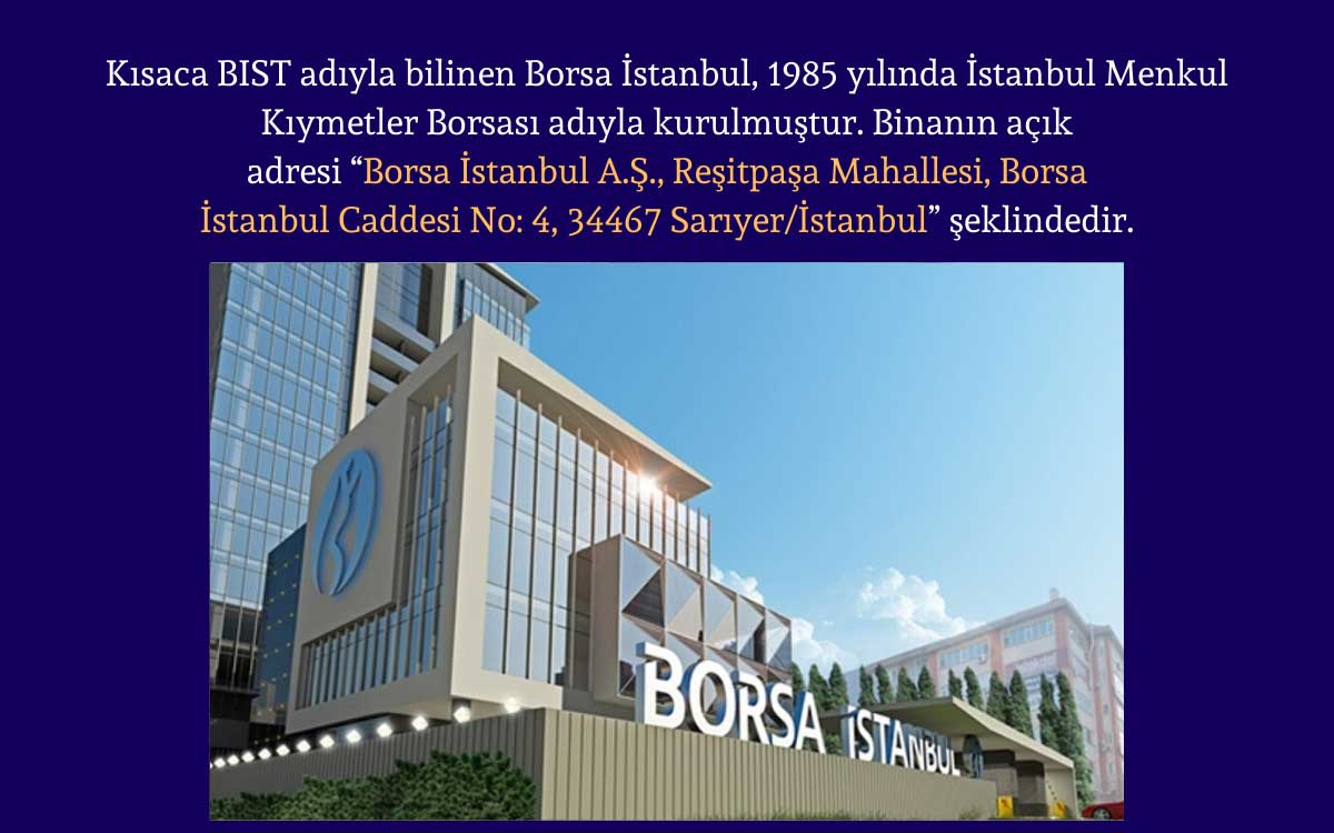 Ülkemiz Borsası Borsa İstanbul Binası