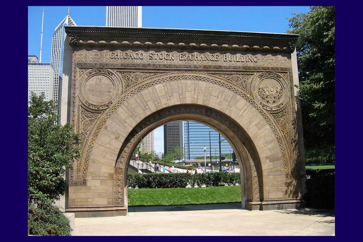 Chicago Borsası Anıt Amerika