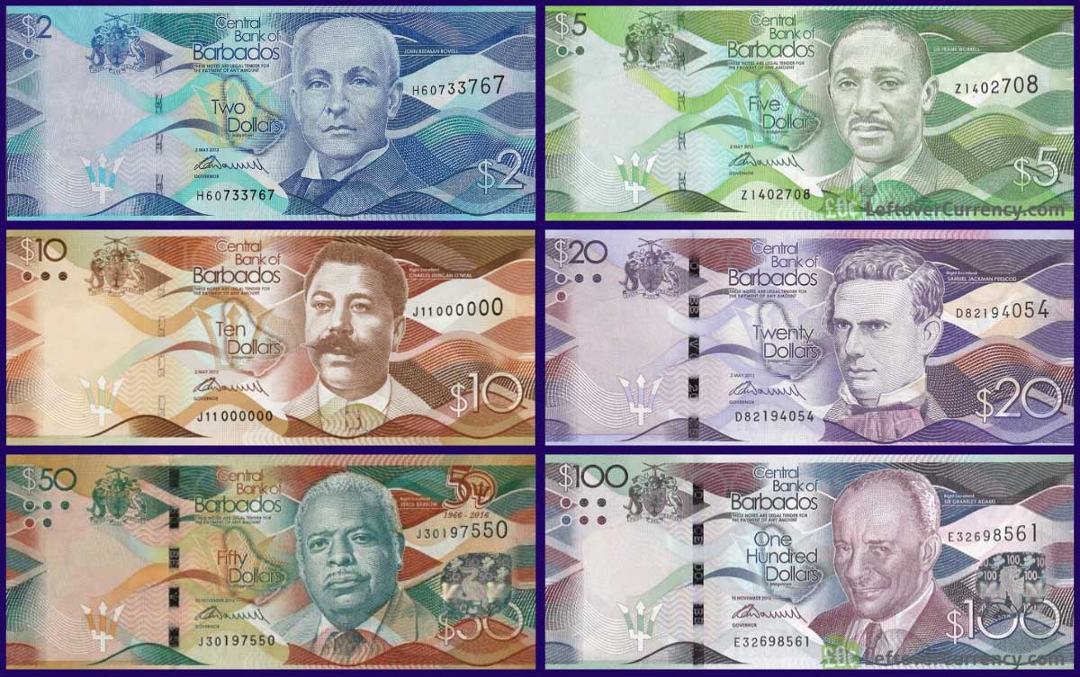 Barbados Doları Banknotları