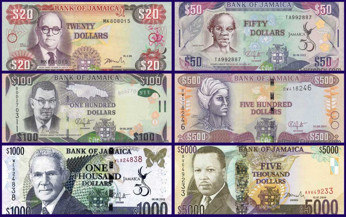 Jamaika Doları Banknotları