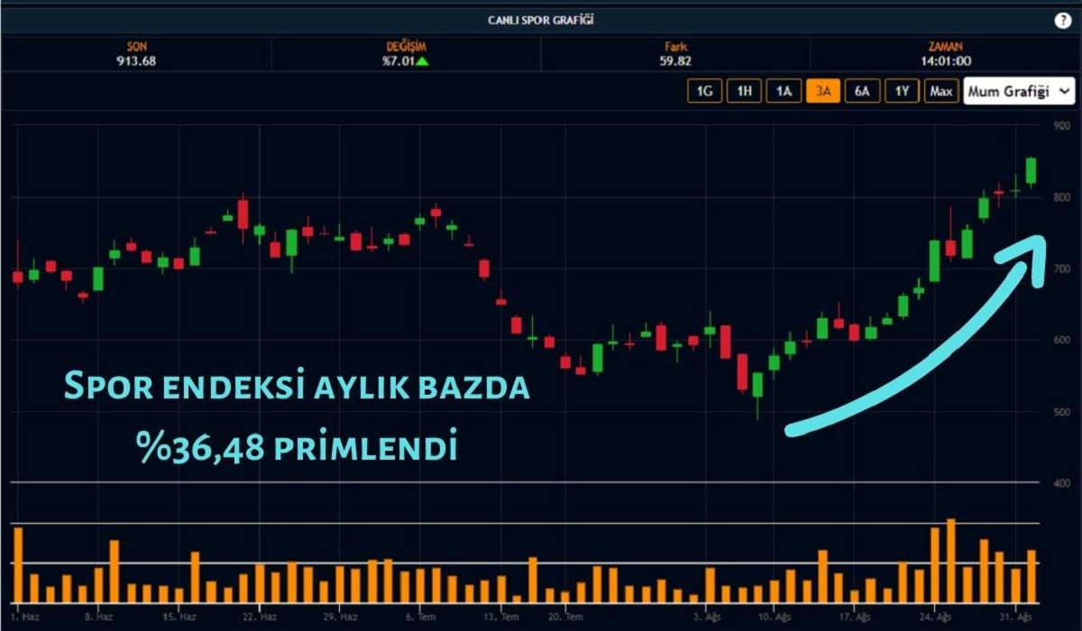 Sektör Endeksleri Arasında En Çok Primlenen Spor Oldu Sektör Endeksleri Arasında En Çok Primlenen Spor Oldu
